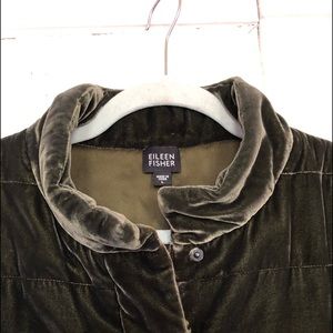 Eileen Fisher Velvet Quilted Vest